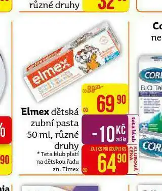 Teta Emlex dětská zubní pasta nabídka