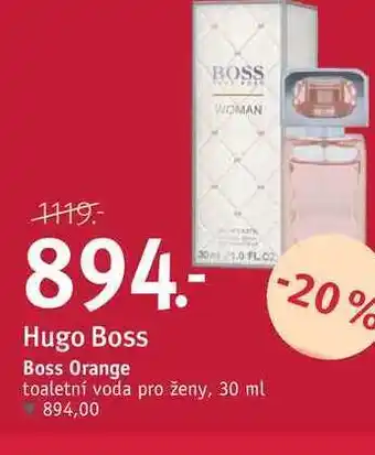 Hugo boss boss orange toaletní voda pro ženy, 30 ml