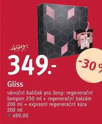 Rossmann Gliss vánoční balíček pro ženy nabídka