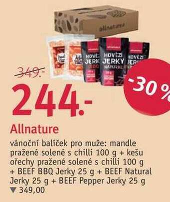Rossmann Allnature vánoční balíček pro muže nabídka