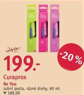 Rossmann Curaprox be you zubní pasta, 60 ml nabídka