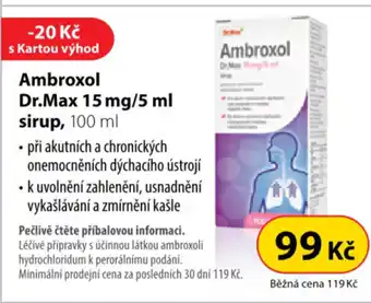 Dr. Max Ambroxol Dr.Max 15 mg/5 ml sirup, 100 ml nabídka
