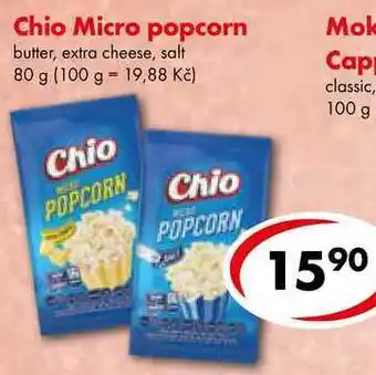 CBA Chio micro popcorn, 80 g nabídka