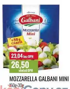 Ratio Mozzarella galbani mini 150g+30g nabídka