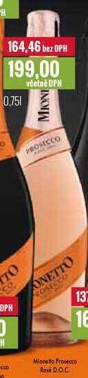 Ratio Mionetto prosecco rosé d.o.c. 0,75l nabídka