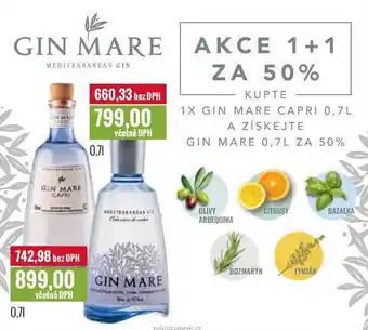 Ratio Gin mare 0,7l nabídka