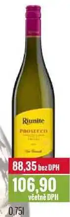 Ratio Riunite prosecco 0,75l nabídka