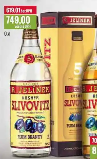 Ratio R. jelínek kosher slivovitz 0,7l nabídka