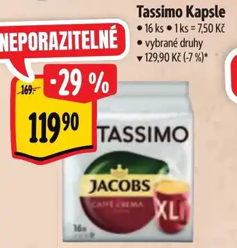 Albert Tassimo Kapsle nabídka