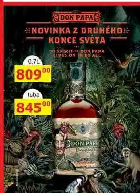 BENE Nápoje Don papa baroko, 0,7 l nabídka