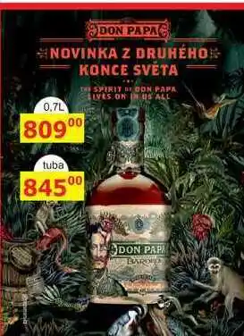 BENE Nápoje Don papa baroko + tuba, 0,7 l nabídka