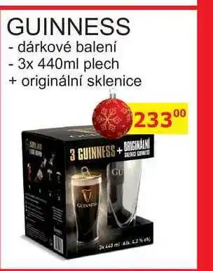 Guinness dárkové balení, 3x 440ml plech