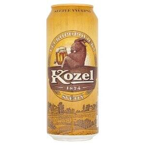 BENE Nápoje Velkopopovický kozel pivo výčepní světlé plechovka 0,5l 500ml nabídka