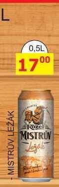 BENE Nápoje Velkopopovický kozel mistrův ležák, 0,5 l nabídka
