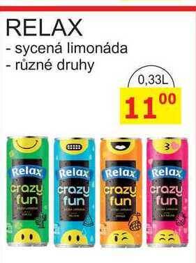 BENE Nápoje Relax sycená limonáda, 0,33 l nabídka