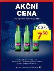 BENE Nápoje Mattoni, 0,33 l nabídka