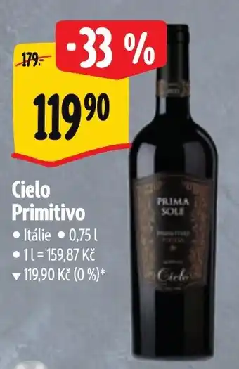 Albert Cielo Primitivo nabídka