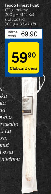 Tesco Tesco Finest Fuet nabídka
