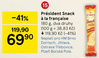 Tesco Président Snack à la française nabídka