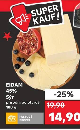 Kaufland EIDAM 45% Sýr nabídka