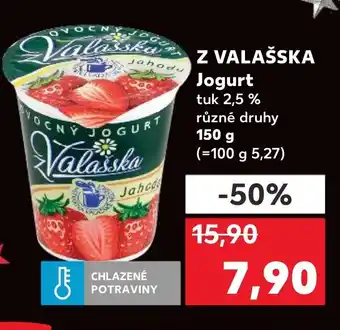 Kaufland Z VALAŠSKA Jogurt nabídka