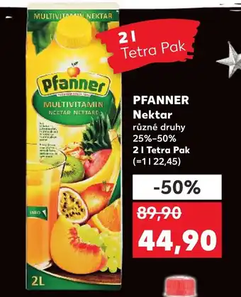 Kaufland PFANNER Nektar nabídka