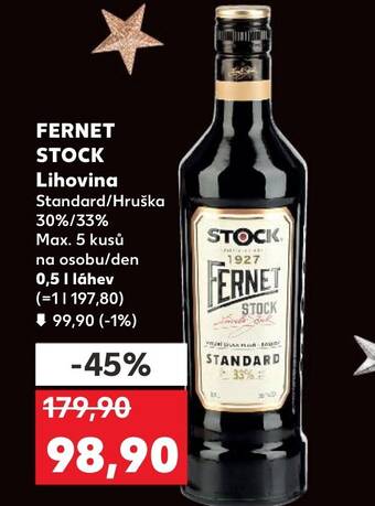 Kaufland FERNET STOCK Lihovina nabídka