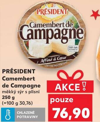 Kaufland PRÉSIDENT Camembert de Campagne nabídka