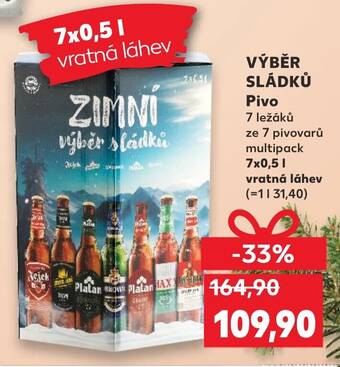 Kaufland VÝBĚR SLÁDKŮ Pivo nabídka