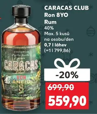 Kaufland CARACAS CLUB Ron 8YO Rum nabídka