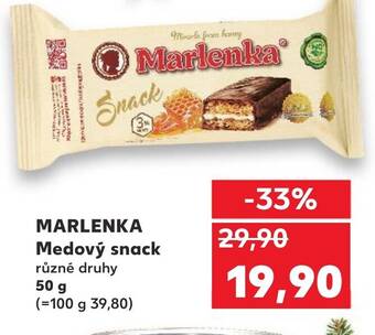 Kaufland MARLENKA Medový snack různé druhy nabídka