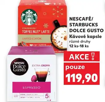 Kaufland NESCAFÉ/ STARBUCKS DOLCE GUSTO Kávové kapsle nabídka