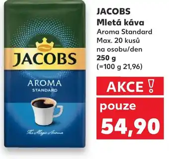 Kaufland JACOBS Mletá káva nabídka