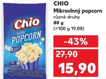 Kaufland CHIO Mikrovlnný popcorn nabídka