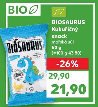 Kaufland BIOSAURUS Kukuřičný snack nabídka