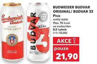BUDWEISER BUDVAR ORIGINAL/ BUDVAR 33 Pivo