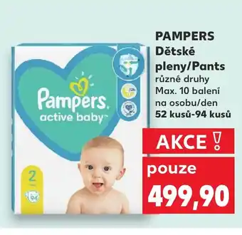 Kaufland PAMPERS Dětské pleny/Pants nabídka