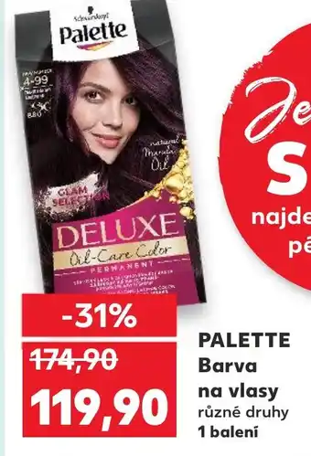 Kaufland PALETTE Barva na vlasy nabídka