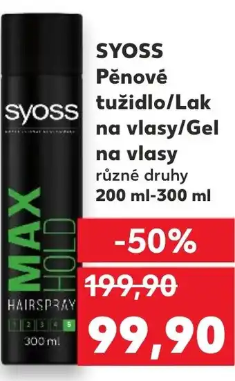 SYOSS Pěnové tužidlo/Lak na vlasy/Gel na vlasy