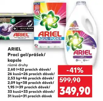 Kaufland ARIEL Prací gel/prášek/ kapsle nabídka