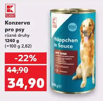 Kaufland Konzerva pro psy nabídka