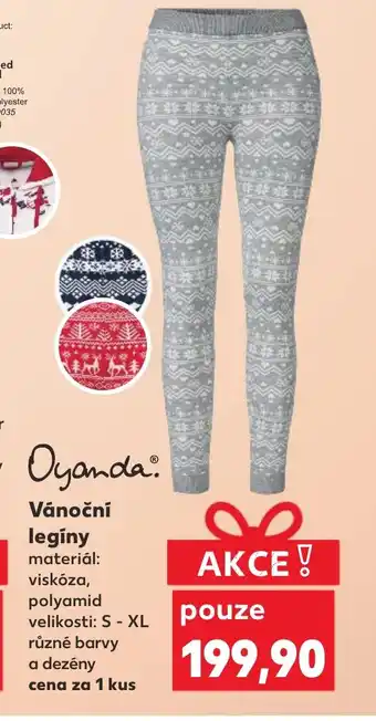 Kaufland Vánoční legíny nabídka