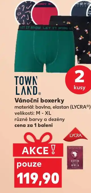 Kaufland Vánoční boxerky nabídka