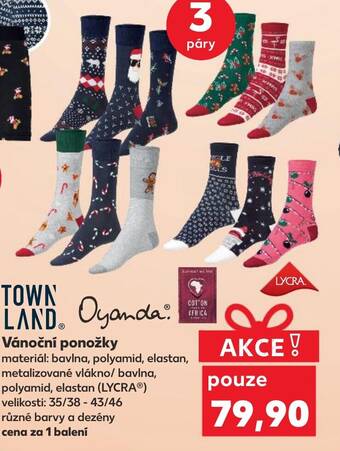 Kaufland Vánoční ponožky nabídka