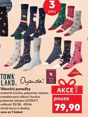 Kaufland Vánoční ponožky nabídka