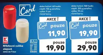 Kaufland Hřbitovní svíčka olejová nabídka