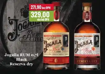 Ratio Jogaila RUM 0,7L Black Reserva dry nabídka