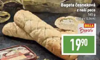 Billa Bageta česneková nabídka