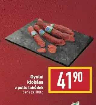 Billa Gyulai klobása nabídka