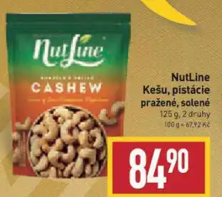 Billa Nutline kešu nabídka